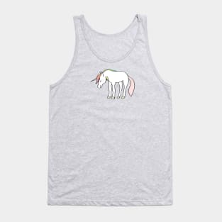 rainbow unicorn Tank Top